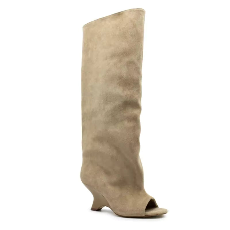 Knee high slouch boots