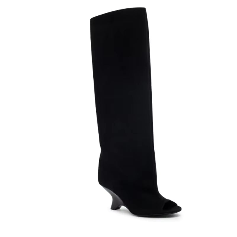 Knee high slouch boots