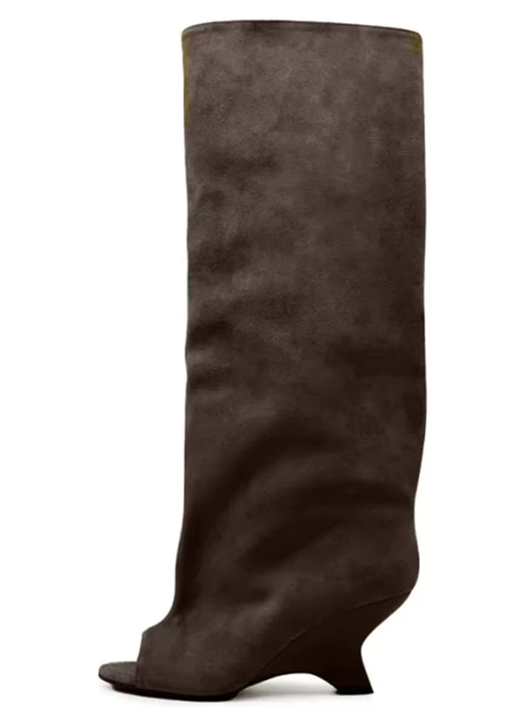 Knee high slouch boots