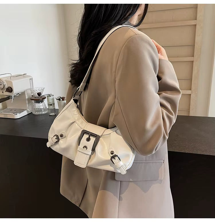 Retro Pleated Shoulder Bag